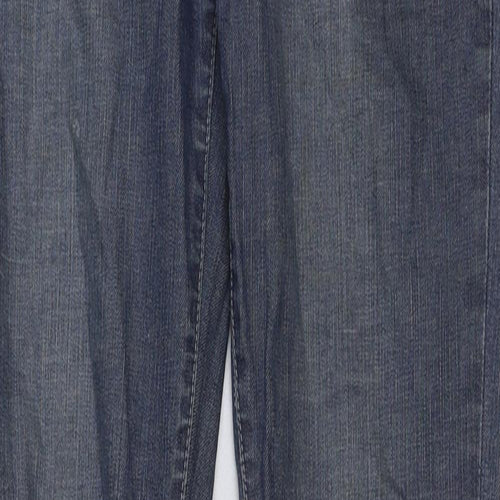 Preworn Womens Blue Cotton Skinny Jeans Size 28 in L30 in Regular Button