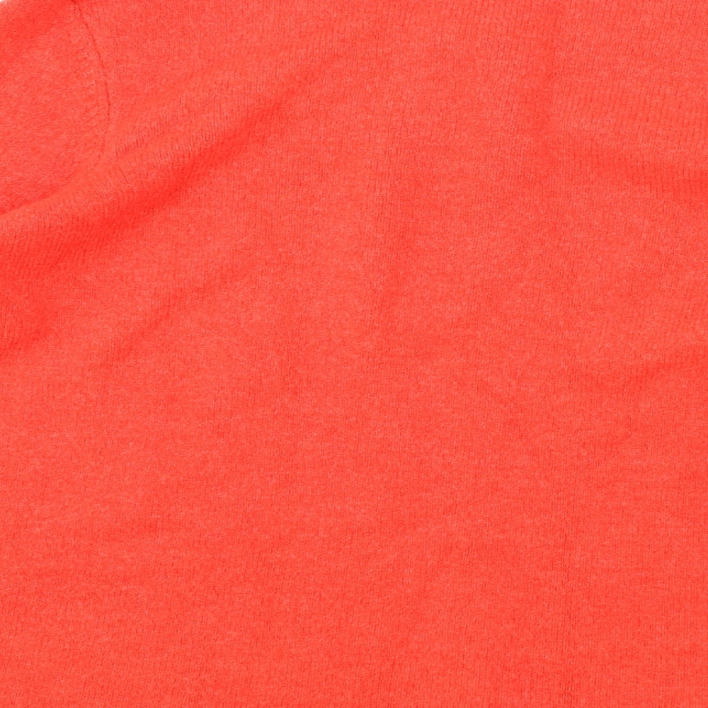 F&F Womens Red Round Neck Kapok Pullover Jumper Size 20