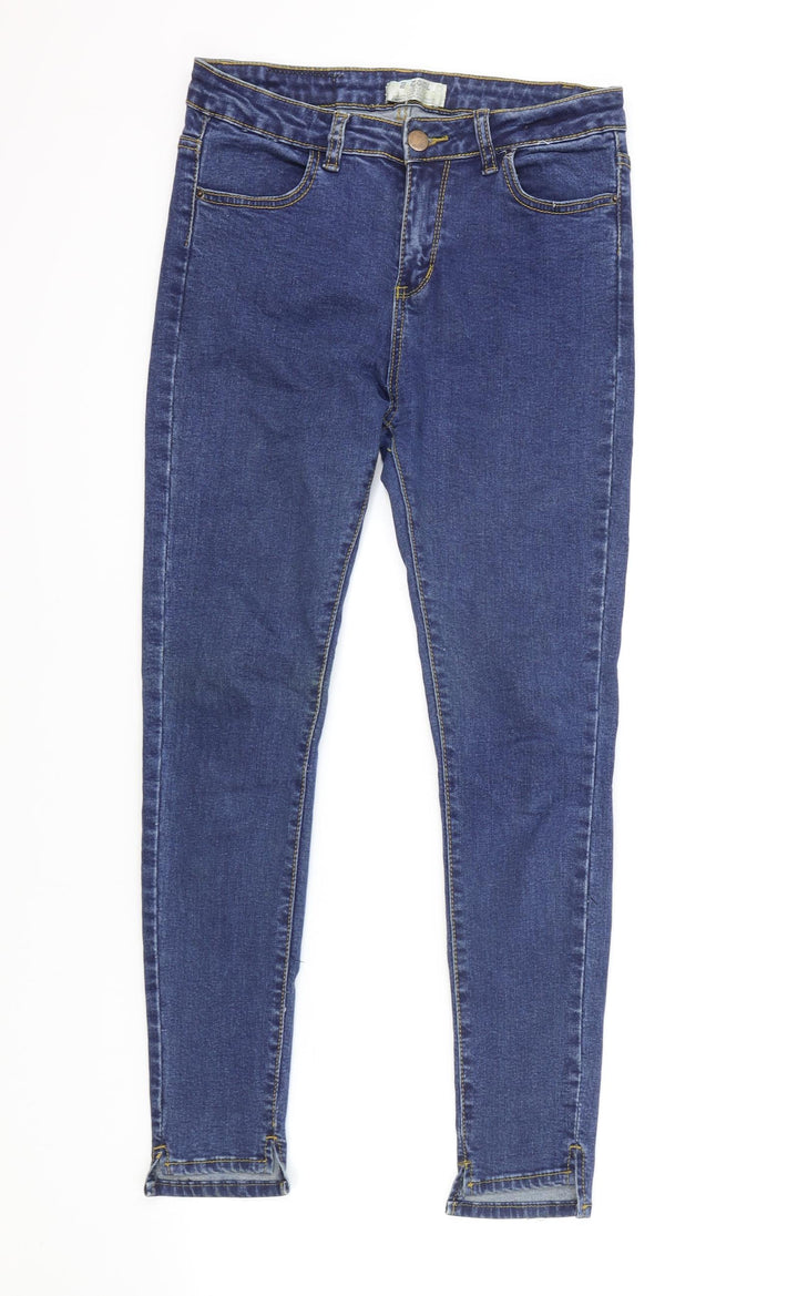 E Cool Jeans Womens Blue Cotton Skinny Jeans Size 29 in L26 in Regular Zip