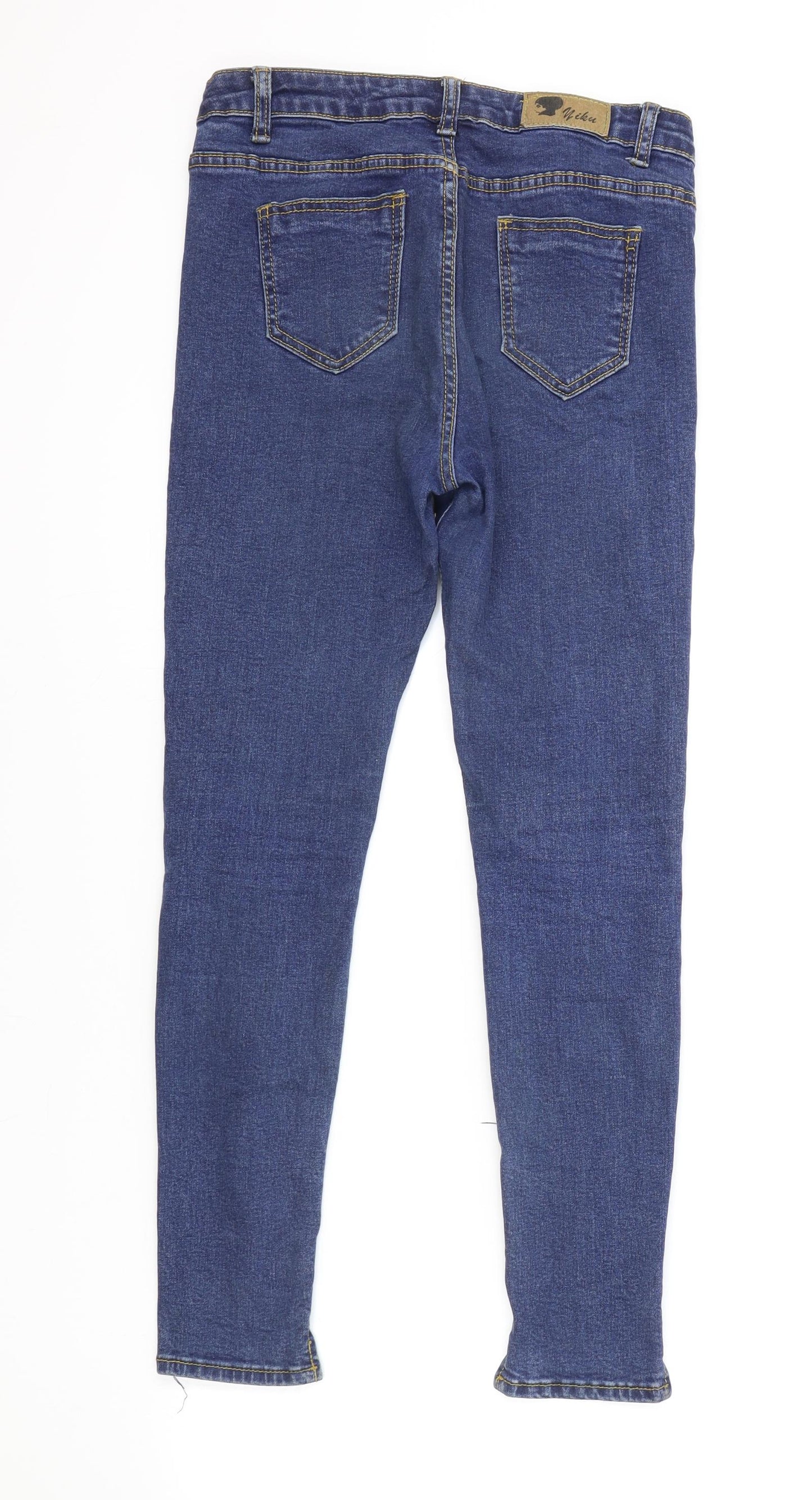 E Cool Jeans Womens Blue Cotton Skinny Jeans Size 29 in L26 in Regular Zip