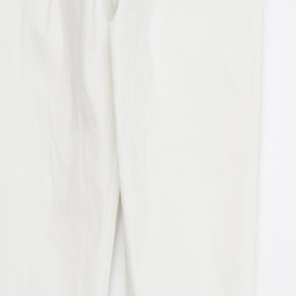 Marks and Spencer Womens White Polyester Skinny Jeans Size 8 L30 in Regular Zip