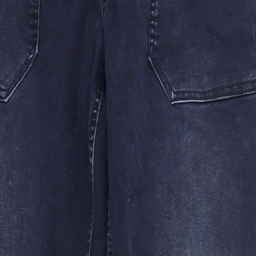 George Mens Blue Cotton Jogger Trousers Size 2XL L30 in Regular Drawstring - Distressed