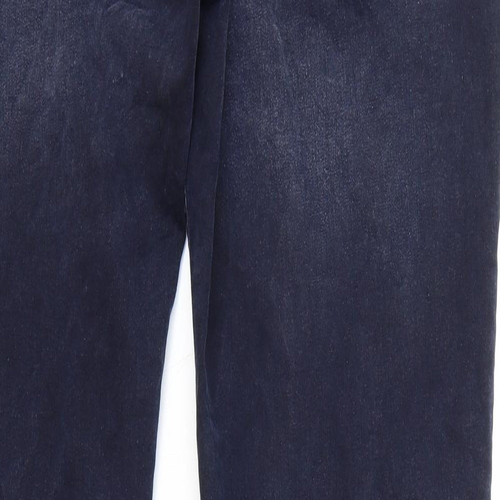George Mens Blue Cotton Jogger Trousers Size 2XL L30 in Regular Drawstring - Distressed