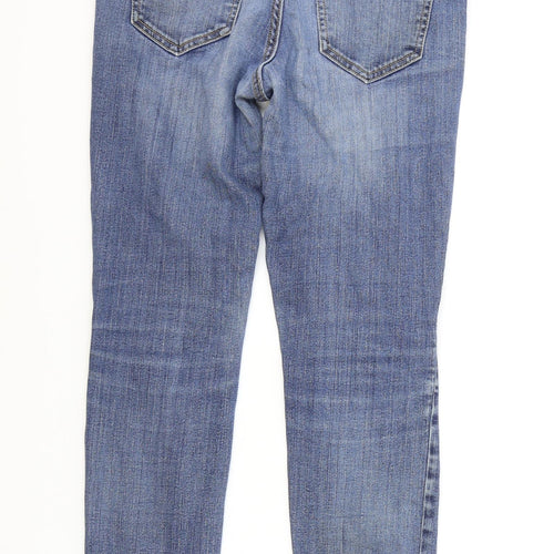 Gap Womens Blue Cotton Skinny Jeans Size 10 L28 in Regular Zip
