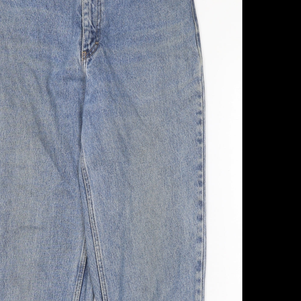 Eddie Bauer Mens Blue Cotton Straight Jeans Size 30 in L28 in Relaxed Button