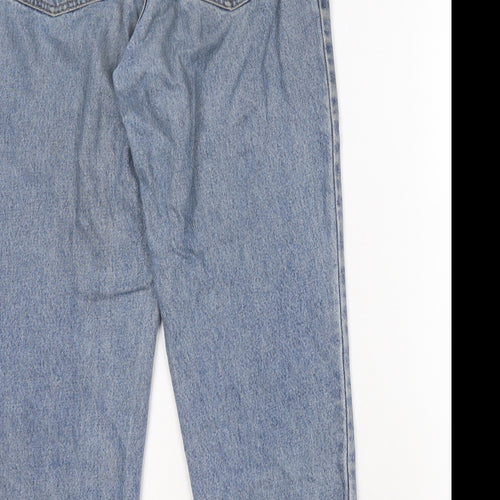 Eddie Bauer Mens Blue Cotton Straight Jeans Size 30 in L28 in Relaxed Button
