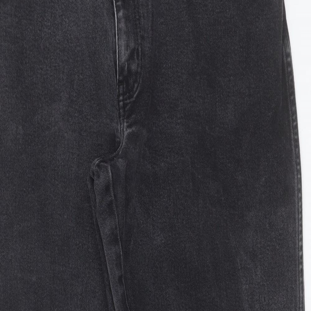 Wrangler Mens Black Cotton Straight Jeans Size 38 in L29 in Regular Button - Short Leg