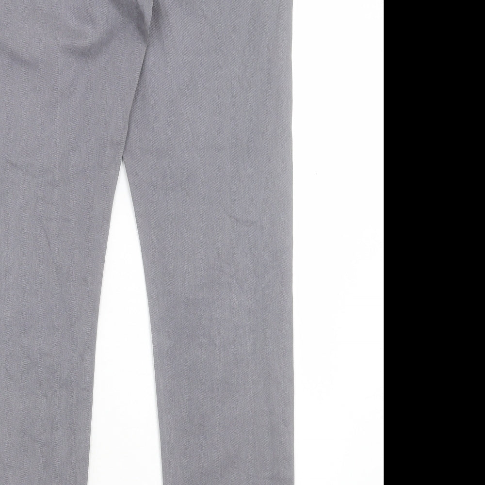 NEXT Mens Grey Cotton Skinny Jeans Size 36 in L31 in Regular Button
