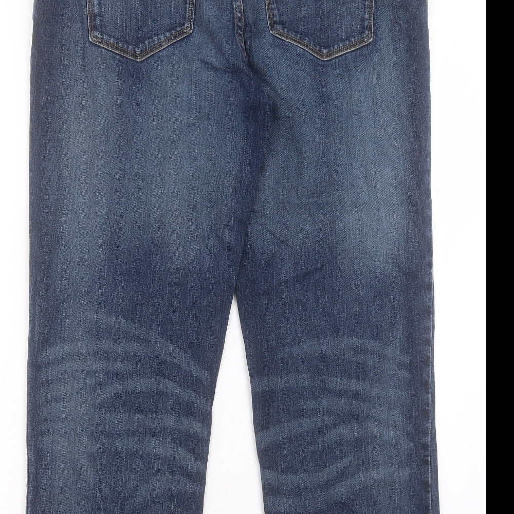 TU Mens Blue Cotton Straight Jeans Size 36 in L30 in Regular Button