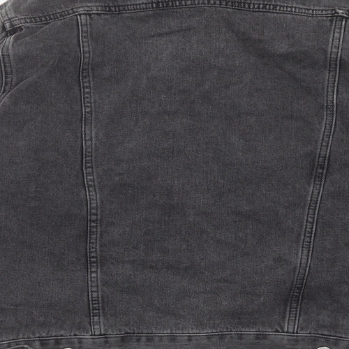 Topshop Womens Black Jacket Size 8 Button