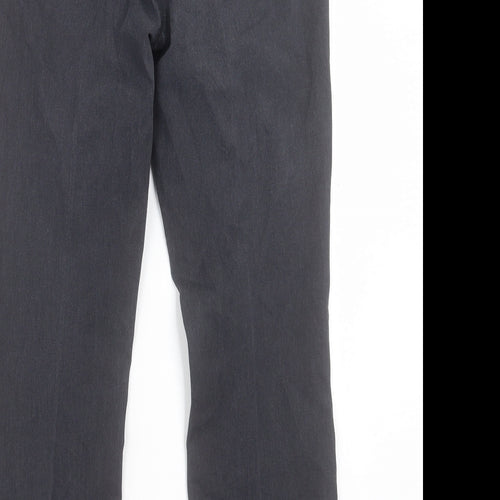 Maine Womens Black Cotton Straight Jeans Size 10 L26 in Regular Button
