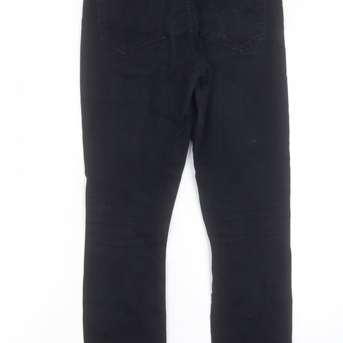 Citizens of Humanity Womens Black Cotton Straight Jeans Size 18 L28 in Regular Button