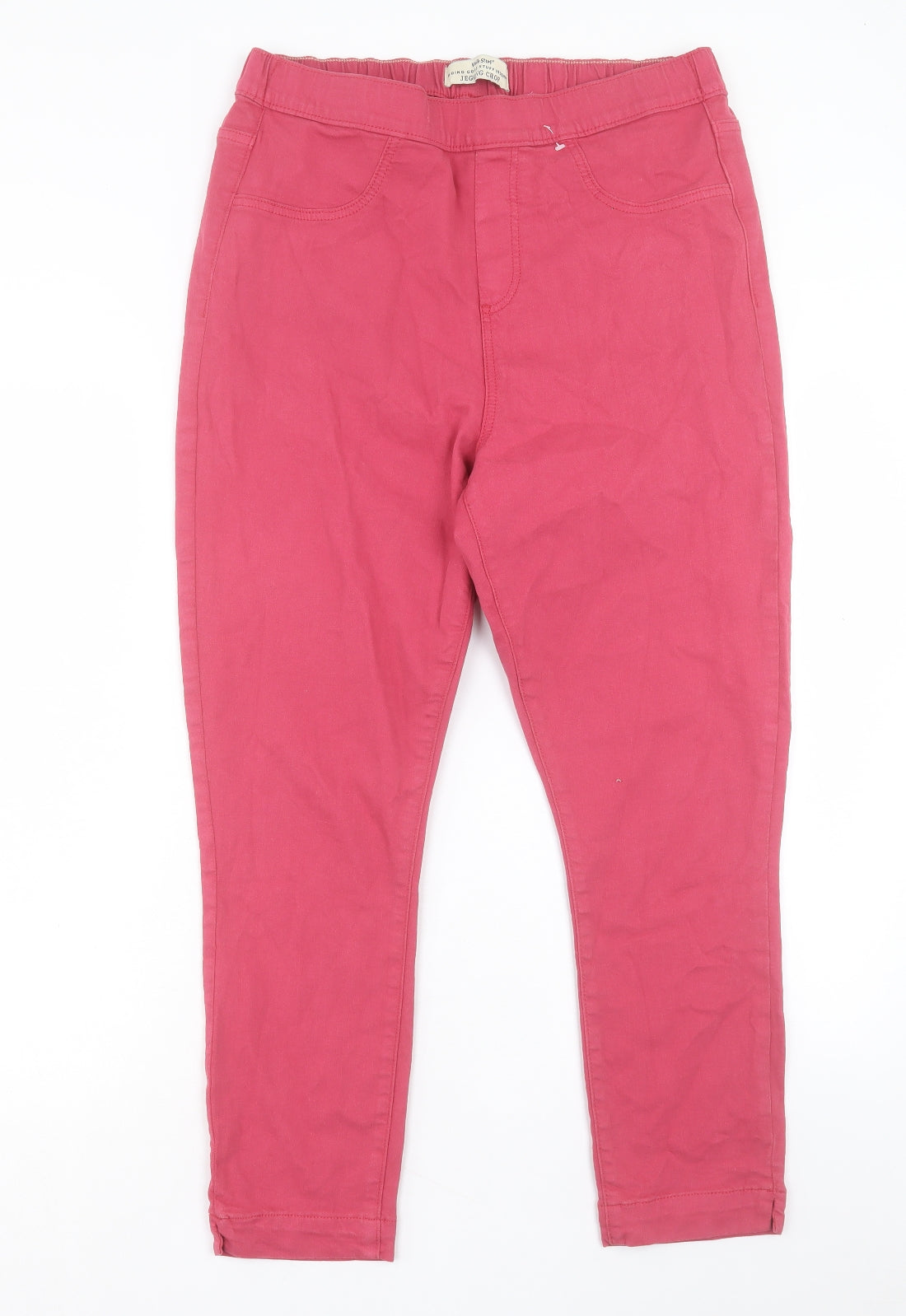 White Stuff Womens Pink Cotton Cropped Jeans Size 34 in L25 in Regular