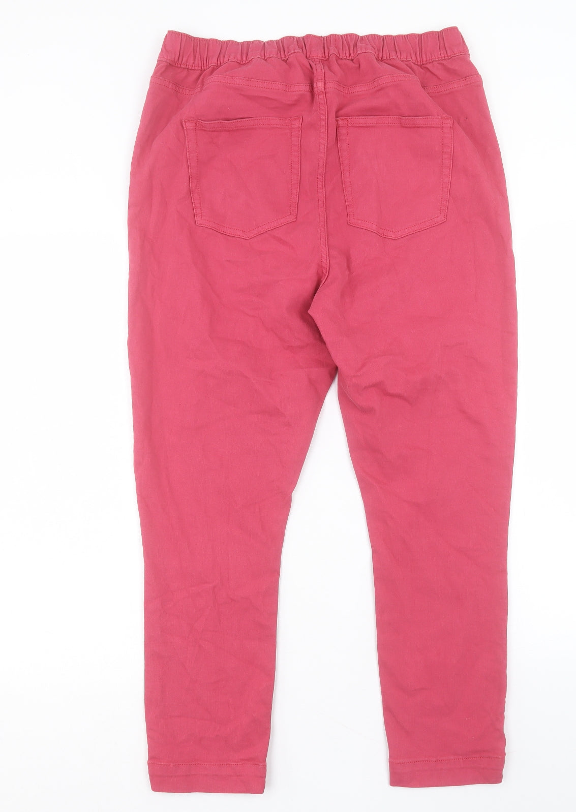 White Stuff Womens Pink Cotton Cropped Jeans Size 34 in L25 in Regular