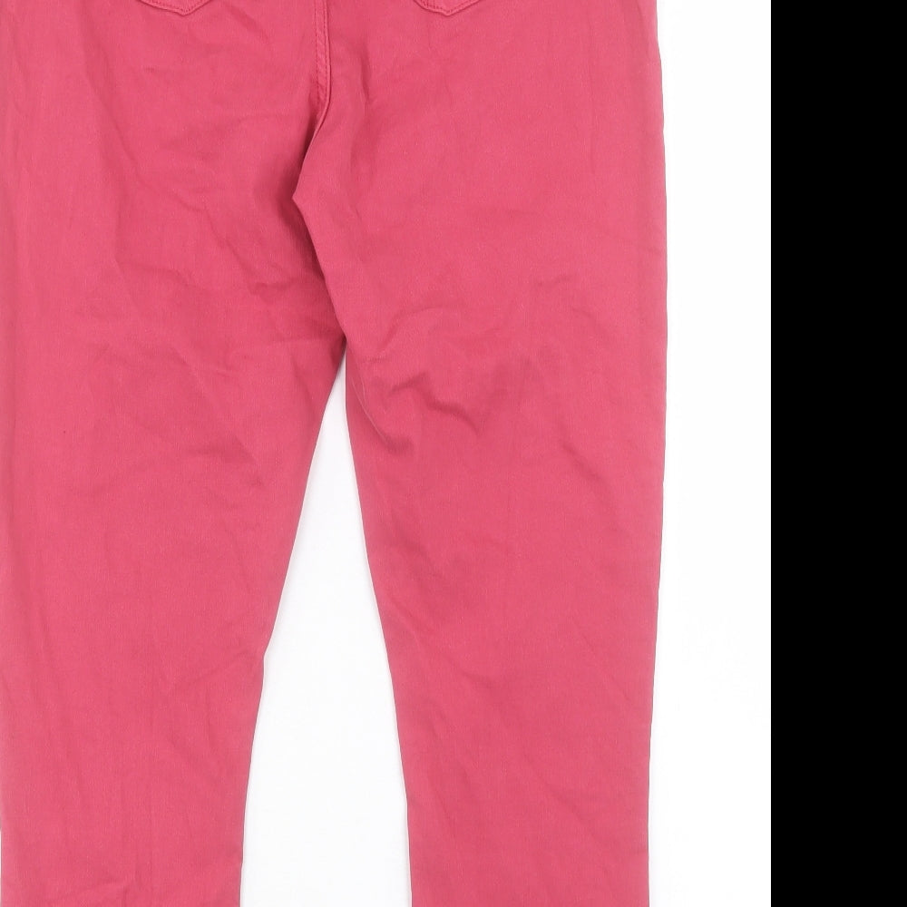 White Stuff Womens Pink Cotton Cropped Jeans Size 34 in L25 in Regular