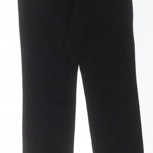 Charter Club Womens Black Cotton Straight Jeans Size 8 L32 in Regular Button
