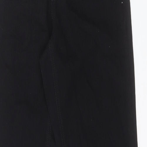 Charter Club Womens Black Cotton Straight Jeans Size 8 L32 in Regular Button