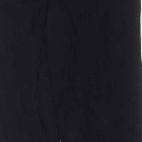 Charter Club Womens Black Cotton Straight Jeans Size 8 L32 in Regular Button