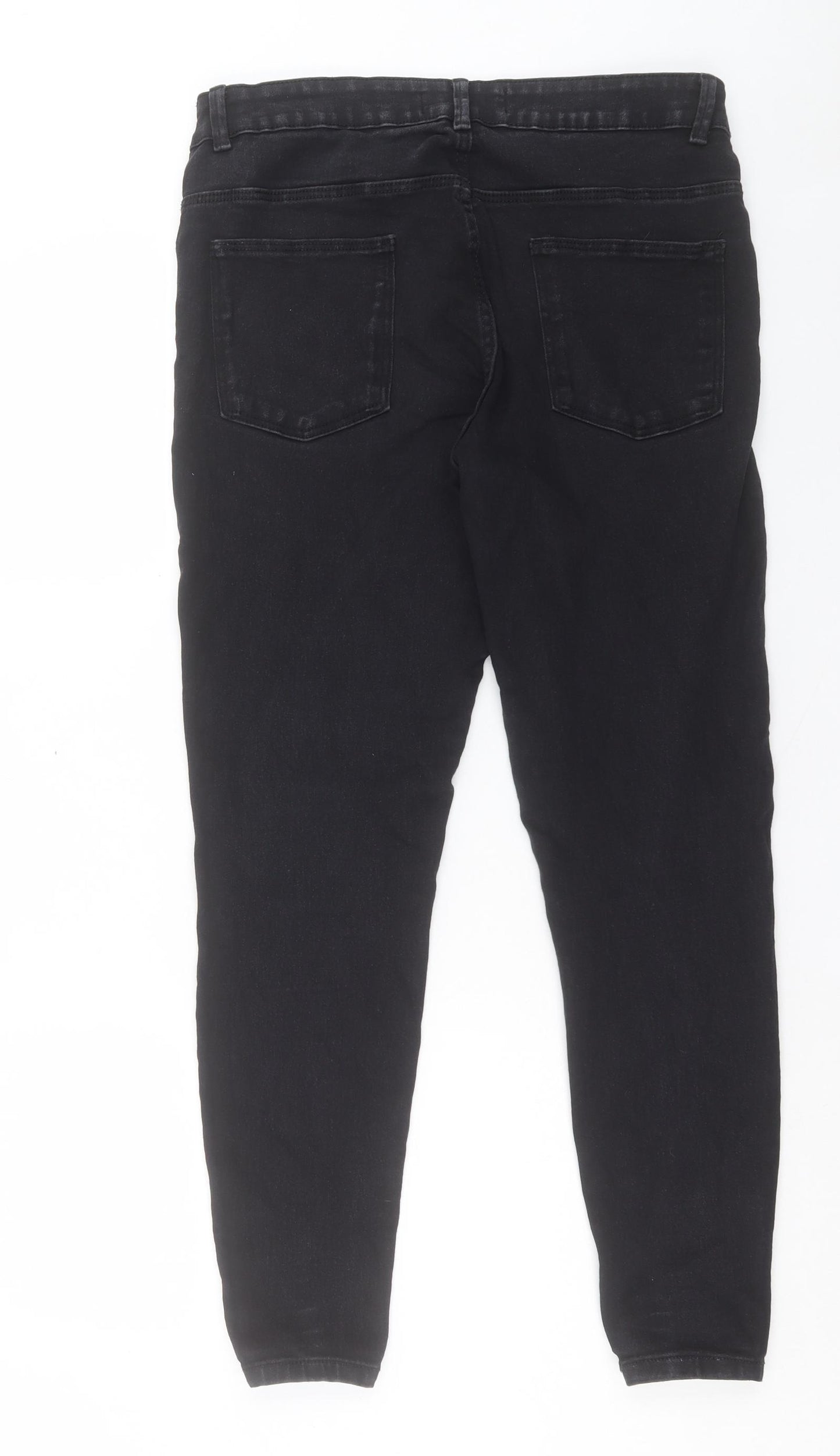 Denim & Co. Womens Black Cotton Skinny Jeans Size 18 L29 in Regular Button