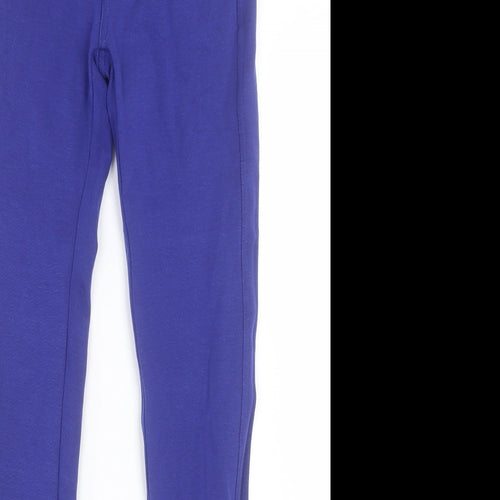 Yu & Me Womens Purple Cotton Trousers Size M L26 in Regular Button