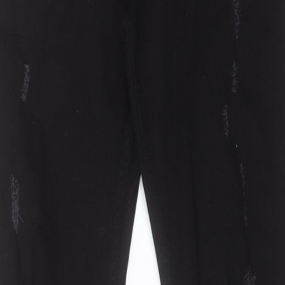 Bolongaro Trevor Mens Black Cotton Straight Jeans Size M L32 in Regular Button