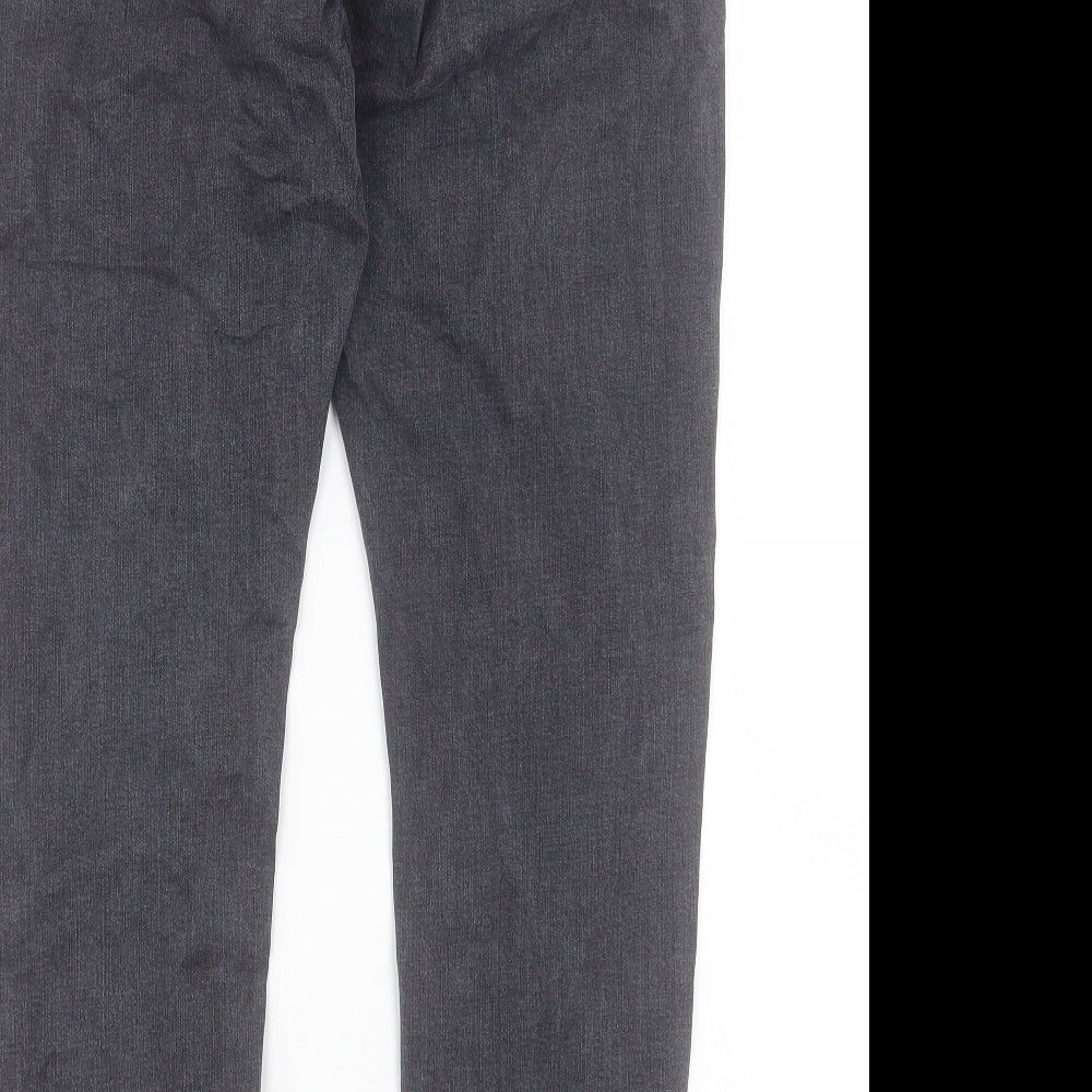 Marks and Spencer Womens Black Cotton Skinny Jeans Size 14 L26 in Regular Button
