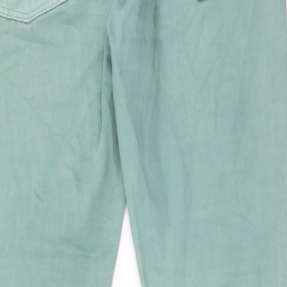 Signature by Levi Strauss & Co. Mens Green Cotton Straight Jeans Size 38 in L30 in Regular Button
