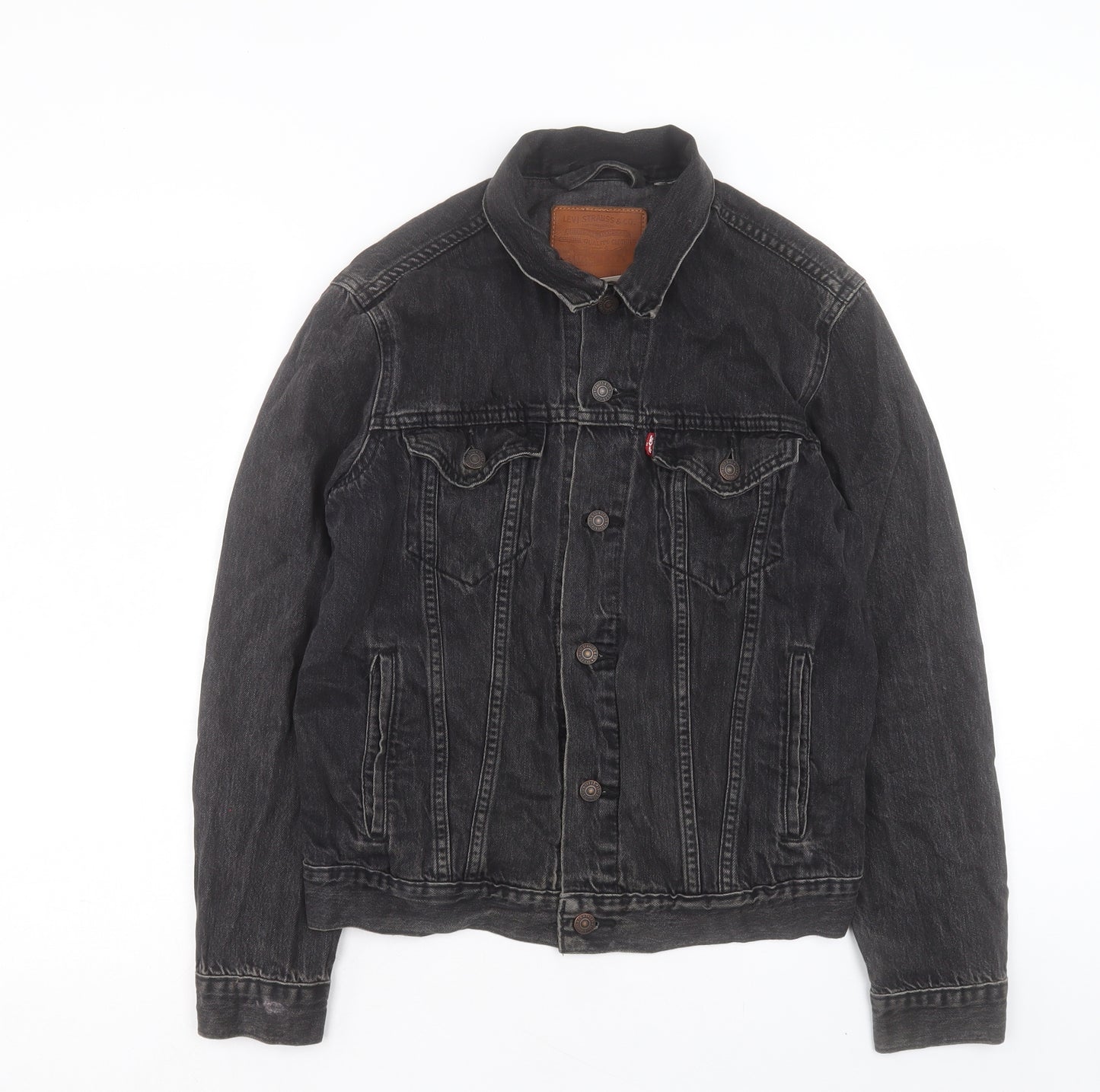 Signature by Levi Strauss & Co. Womens Black Jacket Size S Button