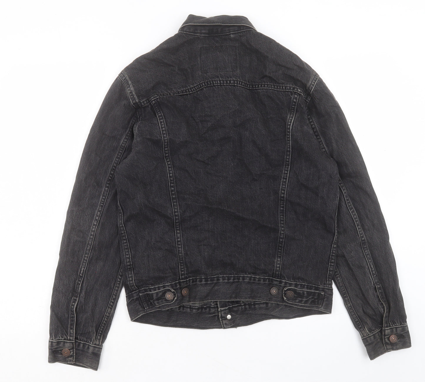 Signature by Levi Strauss & Co. Womens Black Jacket Size S Button