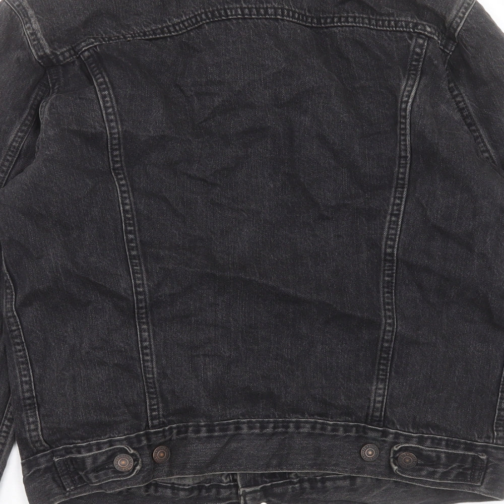 Signature by Levi Strauss & Co. Womens Black Jacket Size S Button