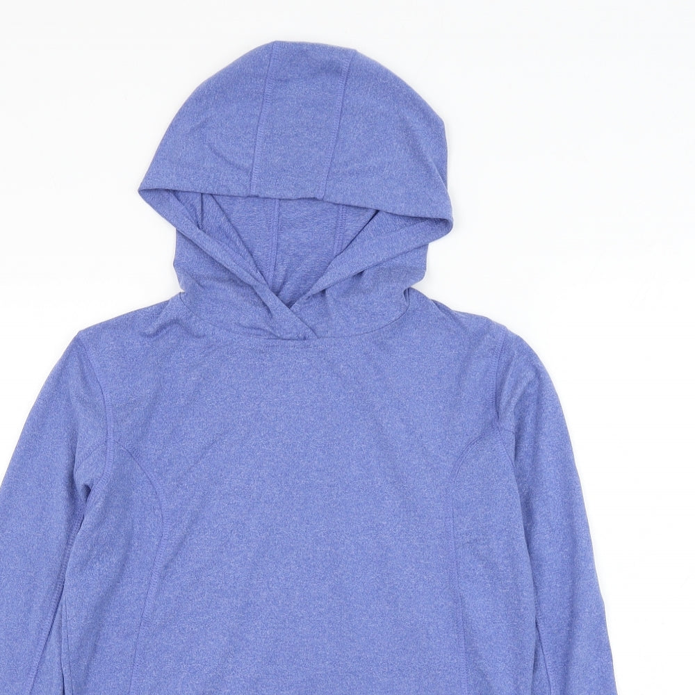 Crivit Womens Blue Polyester Pullover Hoodie Size 8 Pullover