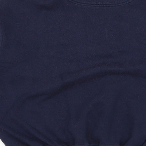 Canda Mens Blue Cotton Pullover Sweatshirt Size M