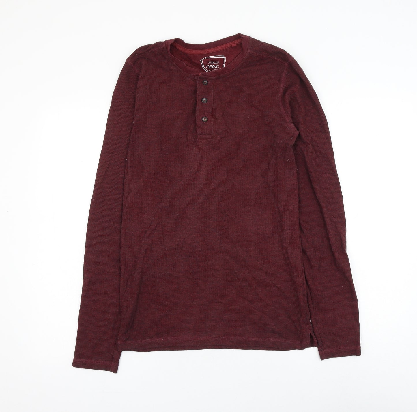 NEXT Mens Red Cotton T-Shirt Size S Round Neck