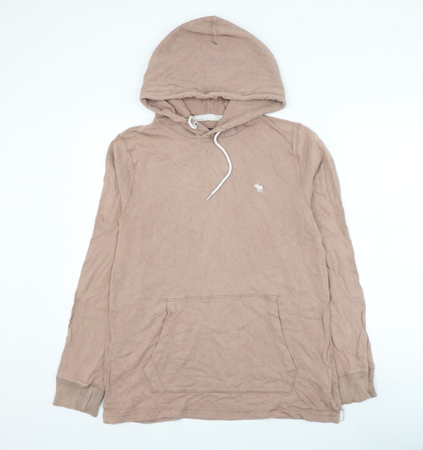 abercr Womens Pink Cotton Pullover Hoodie Size M Pullover