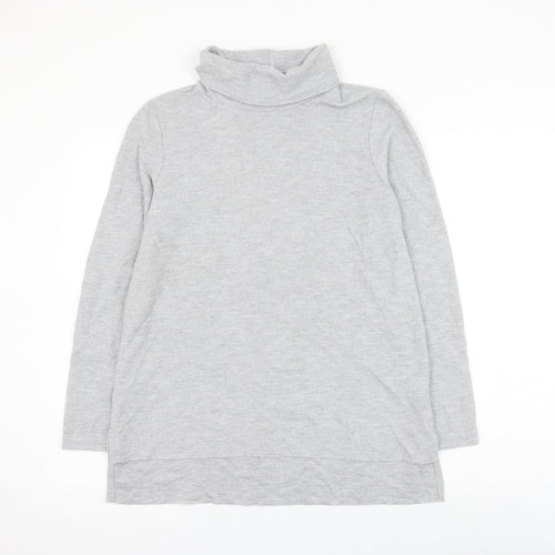 Primark Womens Grey Roll Neck Polyester Pullover Jumper Size 12