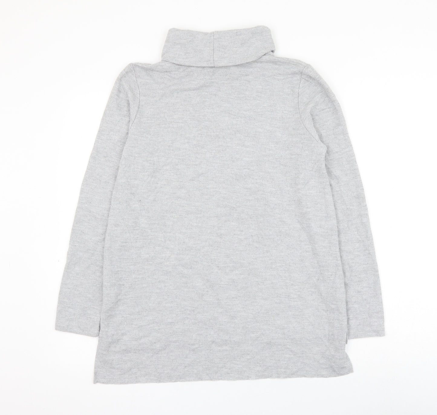 Primark Womens Grey Roll Neck Polyester Pullover Jumper Size 12