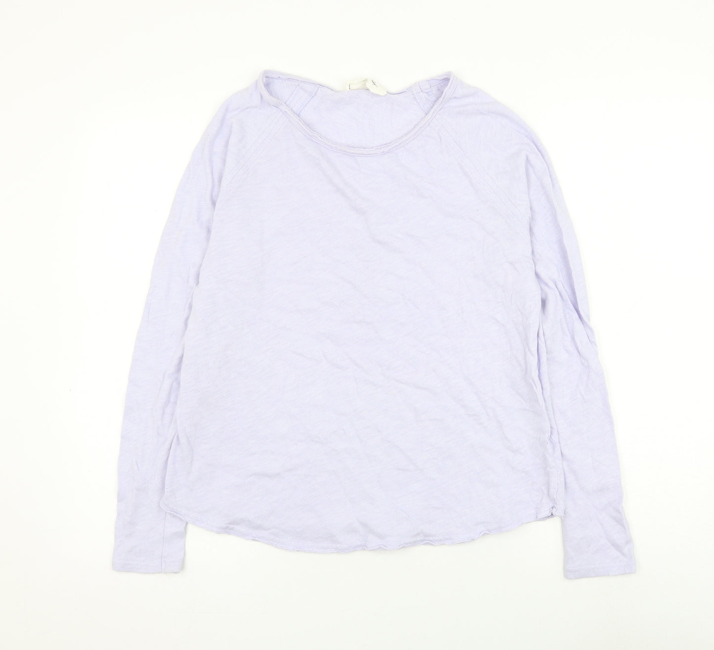 American Vintage Womens Purple Boat Neck Cotton Pullover Jumper Size M