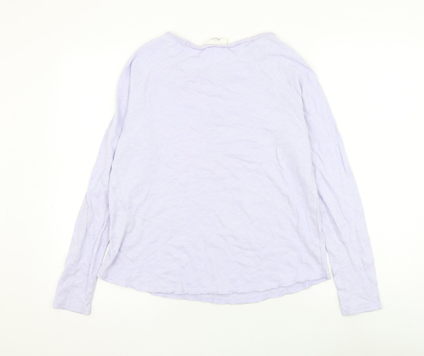 American Vintage Womens Purple Boat Neck Cotton Pullover Jumper Size M