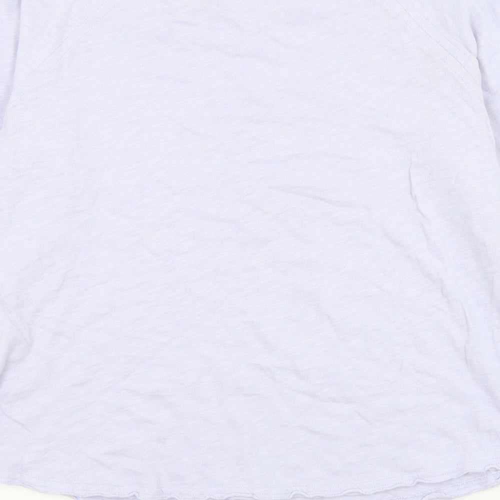 American Vintage Womens Purple Boat Neck Cotton Pullover Jumper Size M