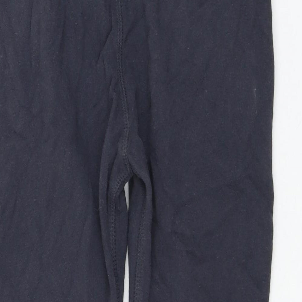 Nutmeg Boys Blue Cotton Jogger Trousers Size 6-7 Years Regular Drawstring