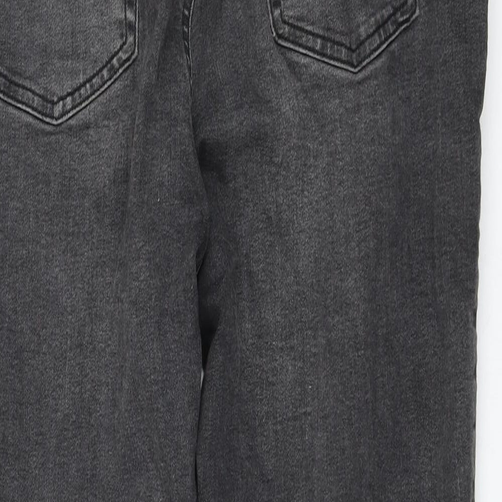 Primark Womens Grey Cotton Skinny Jeans Size 18 L27 in Regular Zip