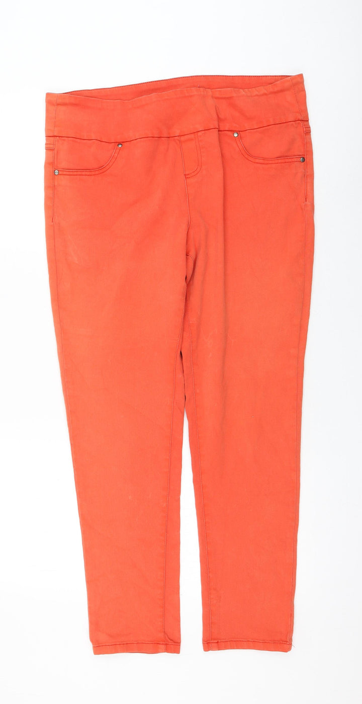 prew Womens Orange Polyester Jegging Jeans Size 34 in L28 in Regular