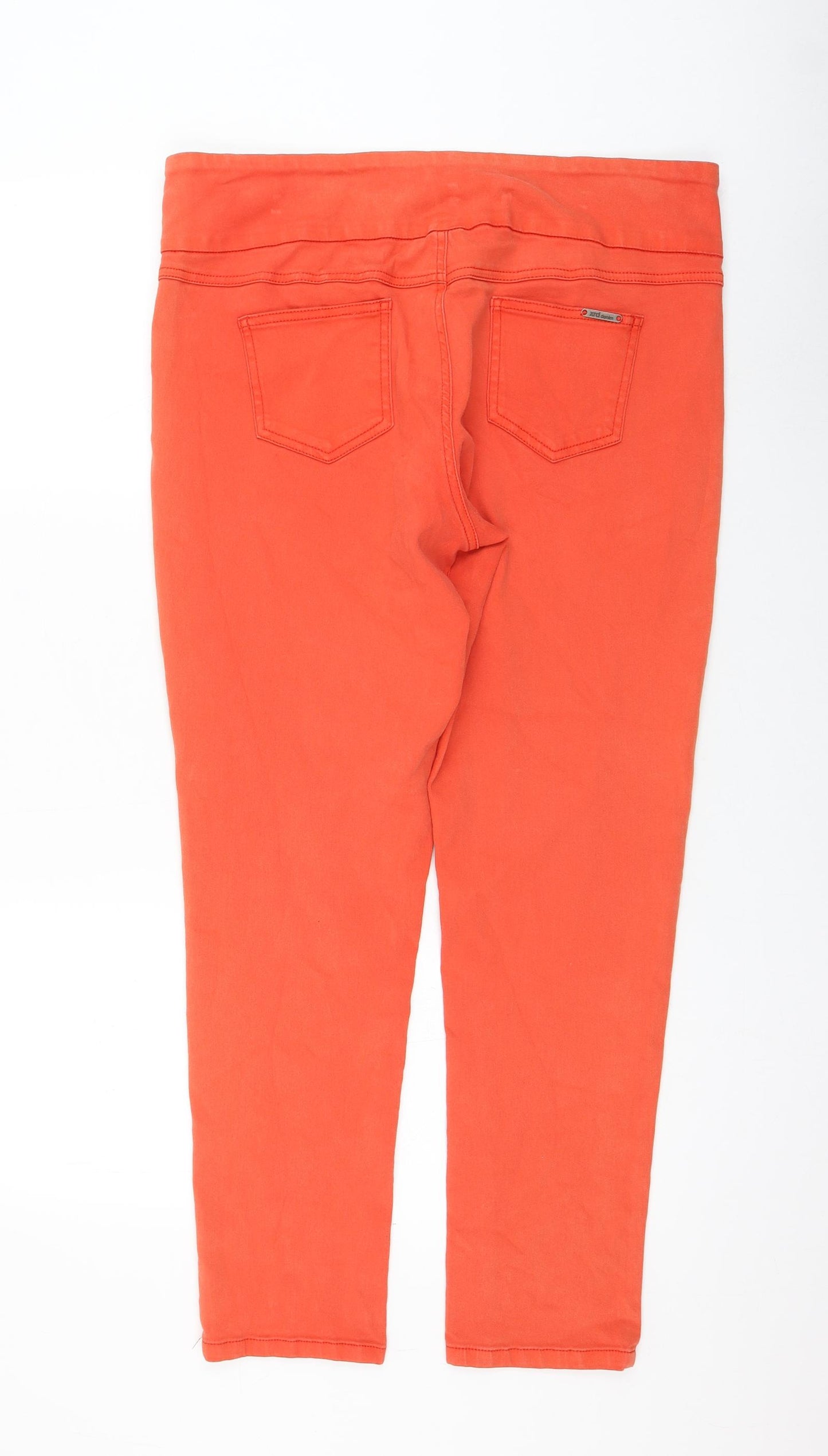 prew Womens Orange Polyester Jegging Jeans Size 34 in L28 in Regular