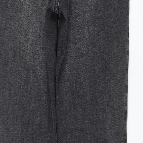 Primark Womens Grey Cotton Skinny Jeans Size 10 L30 in Regular Zip