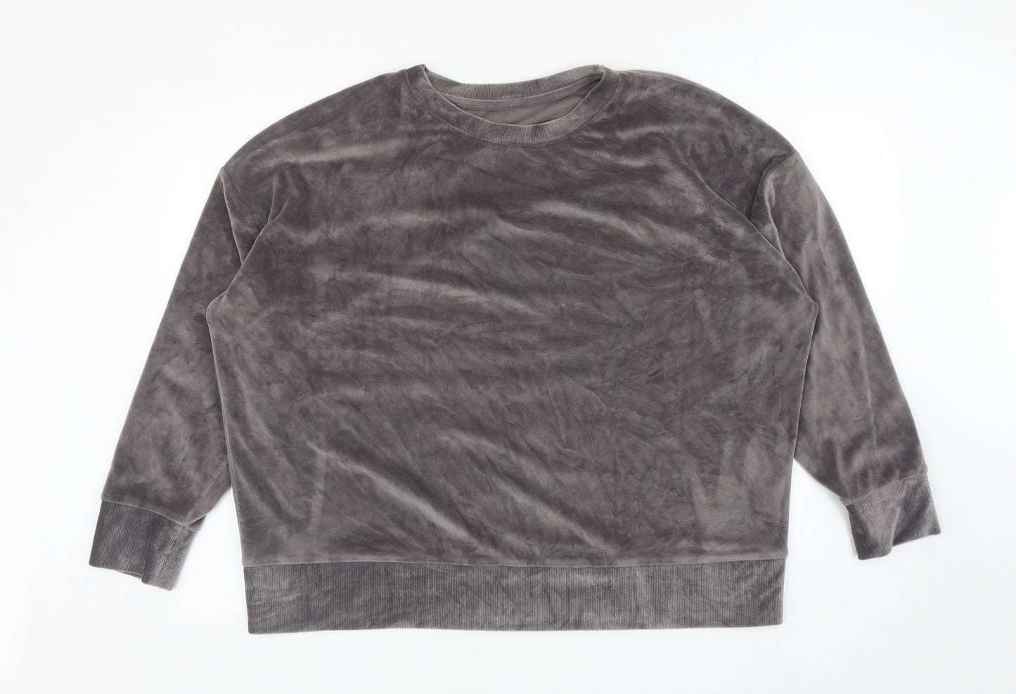George Womens Grey Polyester Pullover Sweatshirt Size 22 Pullover