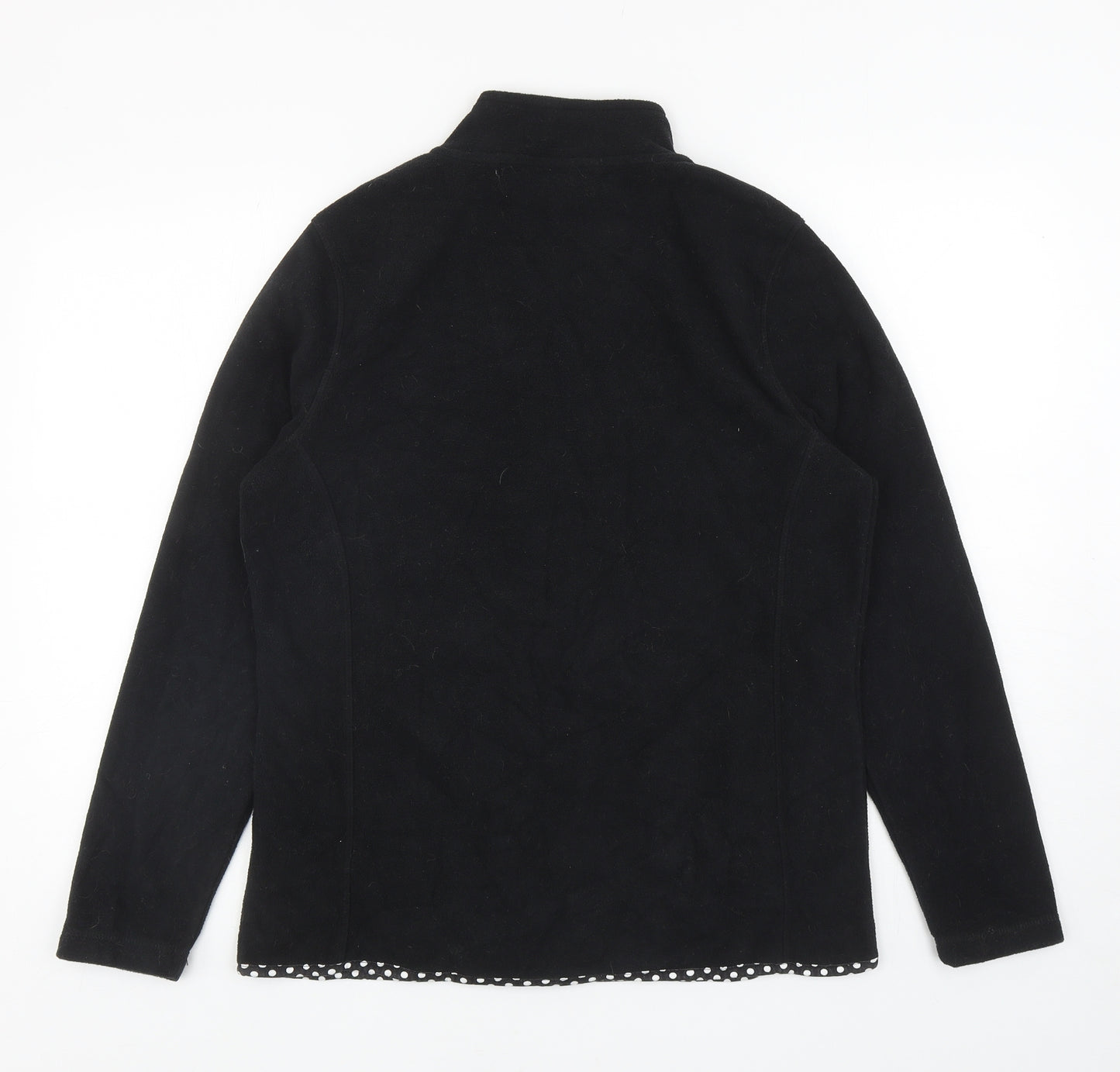 Julipa Womens Black Jacket Coatigan Size 12 Zip