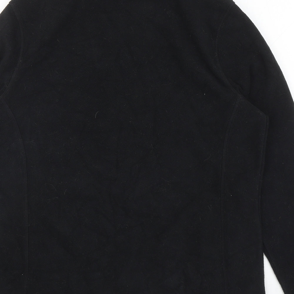 Julipa Womens Black Jacket Coatigan Size 12 Zip