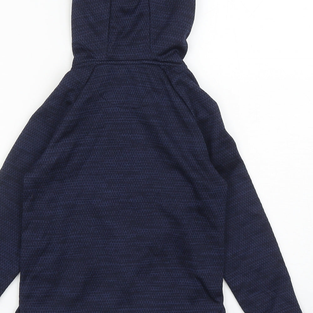 Primark Boys Blue Polyester Full Zip Hoodie Size 5-6 Years Zip