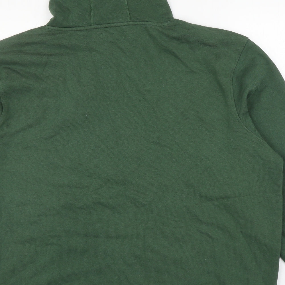 TU Mens Green Cotton Pullover Hoodie Size 2XL
