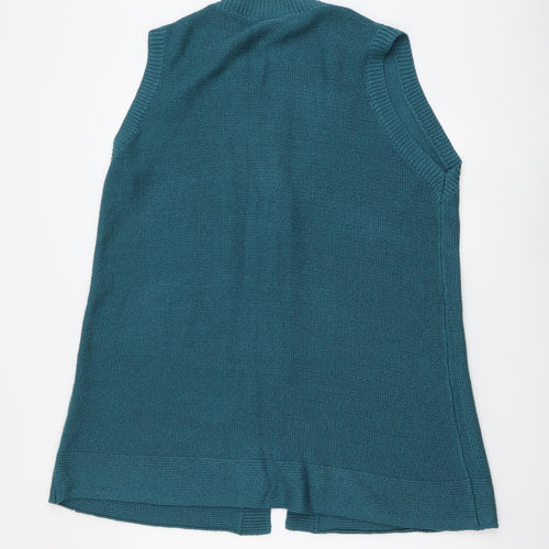 Wardrobe Womens Blue V-Neck Acrylic Cardigan Jumper Size 20